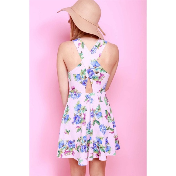 NEW Floral Skater Dress | Pink - Picture 3 of 3